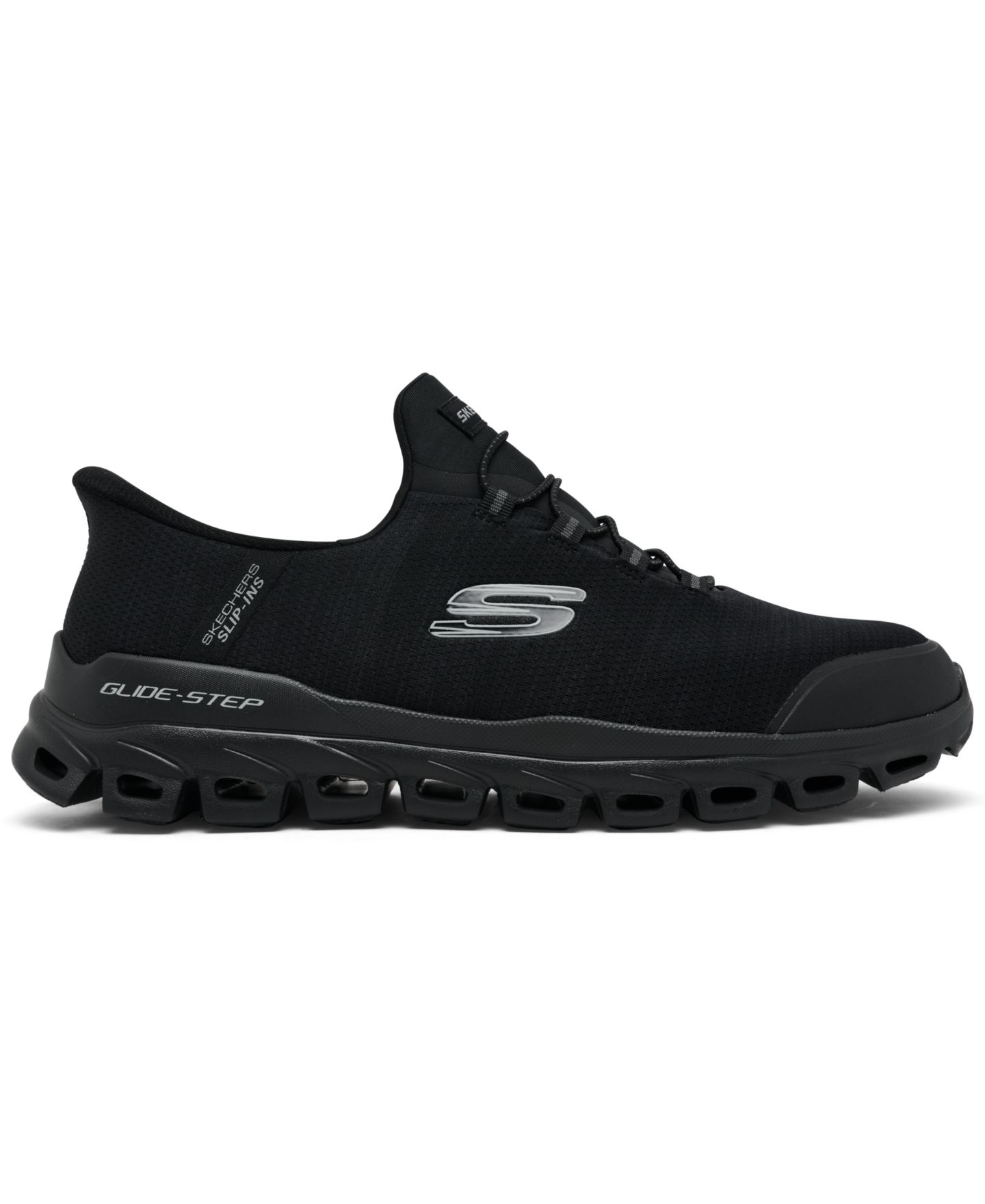 Мужские кроссовки Skechers Slip-Ins: Glide-Step Zefyr Wide-Width Walking, цвет: Чёрный — фото 2