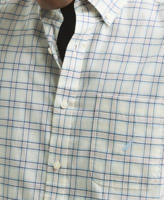 Men's Long Sleeve Plaid Button-Down Shirt