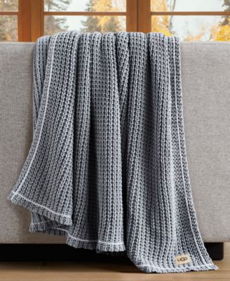 Luna Cotton Waffled Knit Throw, 50" x 70"