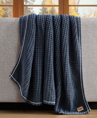 Luna Cotton Waffled Knit Throw, 50" x 70"
