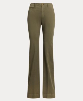 Women's Stretch Cotton Chino Flare Pants
