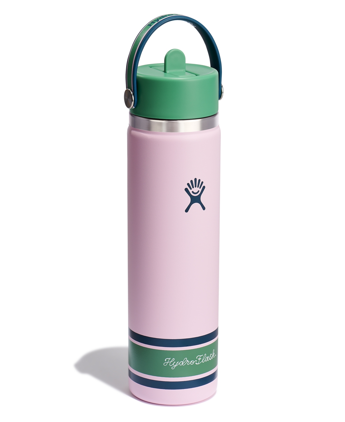 Hydro Flask 24 Oz. Wide Mouth Bottle With Flex Straw Cap In Pink