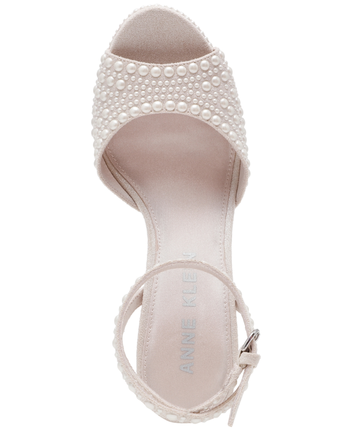 Anne Klein Vanna Ankle Strap Platform Sandal In Neutral