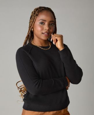 Women's Itch-Free Merino Wool Crewneck Sweater with Soft Liner