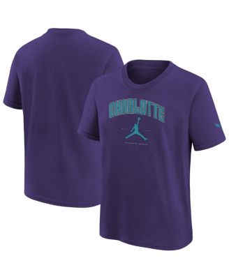 Jordan - Big Boys and Girls&nbsp;Purple Charlotte Hornets Essential Cities T-Shirt