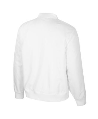 Men's Maryland Terrapins White Rabbit Full-Zip Bomber Jacket