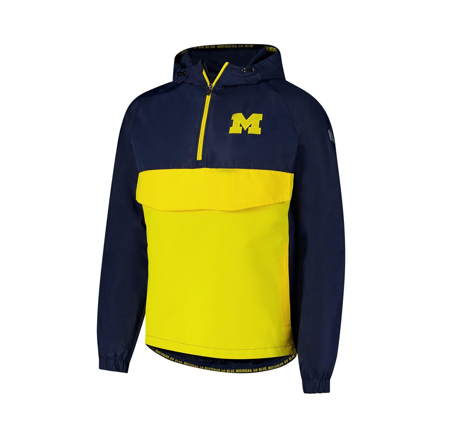 Men's Navy Michigan Wolverines Reloaded Anorak Half-Zip Jacket