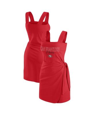 WEAR by Erin Andrews - Women's Scarlet San Francisco 49ers Wrap Dress