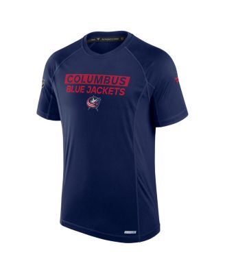 Men's Navy Columbus Blue Jackets Authentic Pro Rink Tech T-Shirt