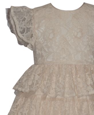 Toddler and Little Girls Tiered Lace Dress