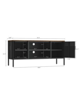 Landen 47.3" 6-Shelf TV Stand Fits TVs up to 40"