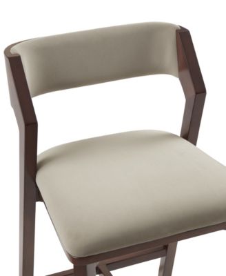 Patricia 36.2" Velvet Upholstered Counter Stool