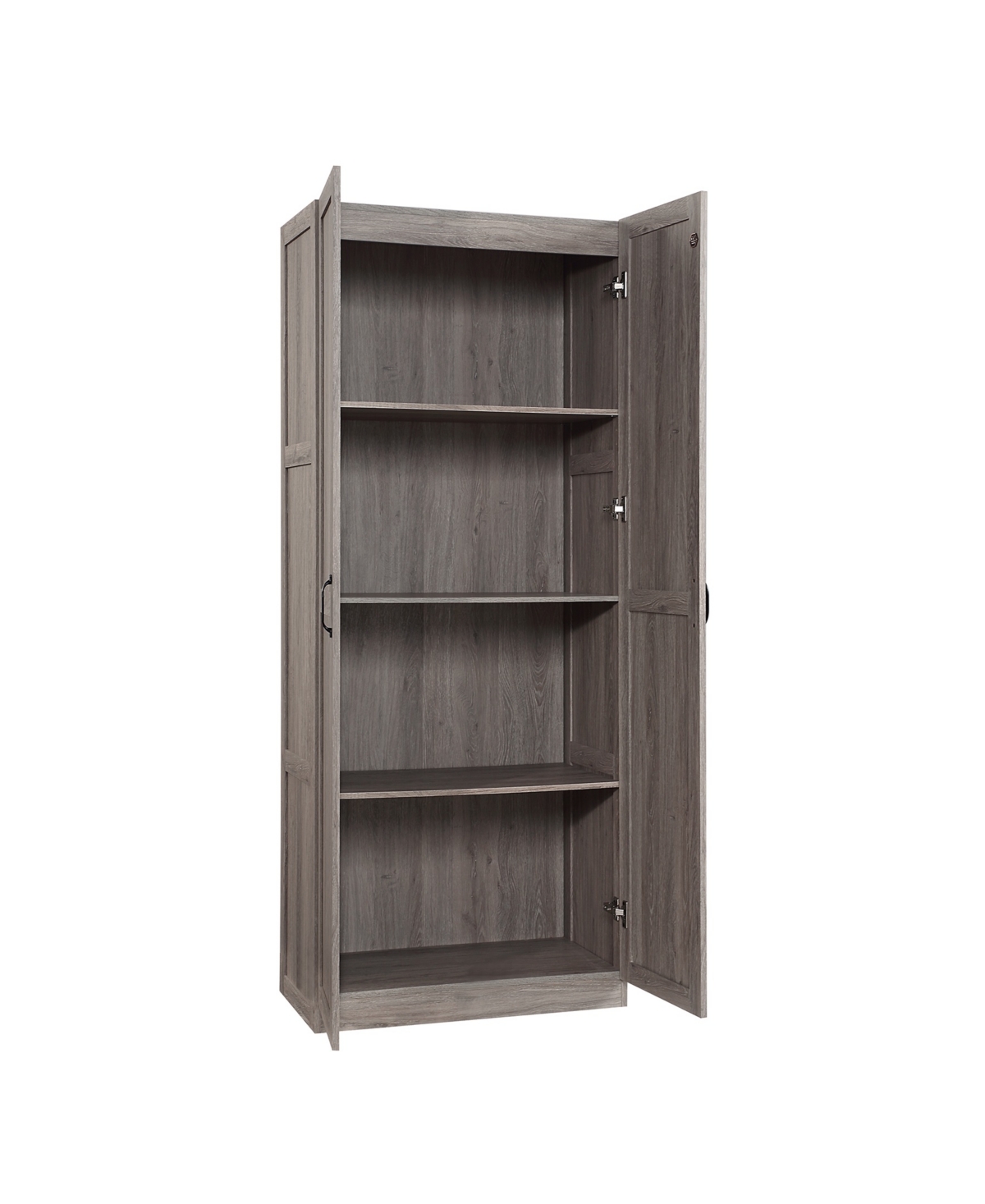 Manhattan Comfort 29.61" Cornelia Wood 4-shelf Storage Closet In Gray
