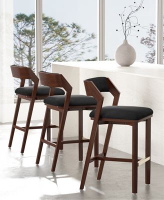 Patricia 39.2" Velvet Upholstered Barstool