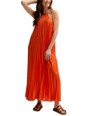 Women's Philomena Halter Neck Pleated Maxi Dress
