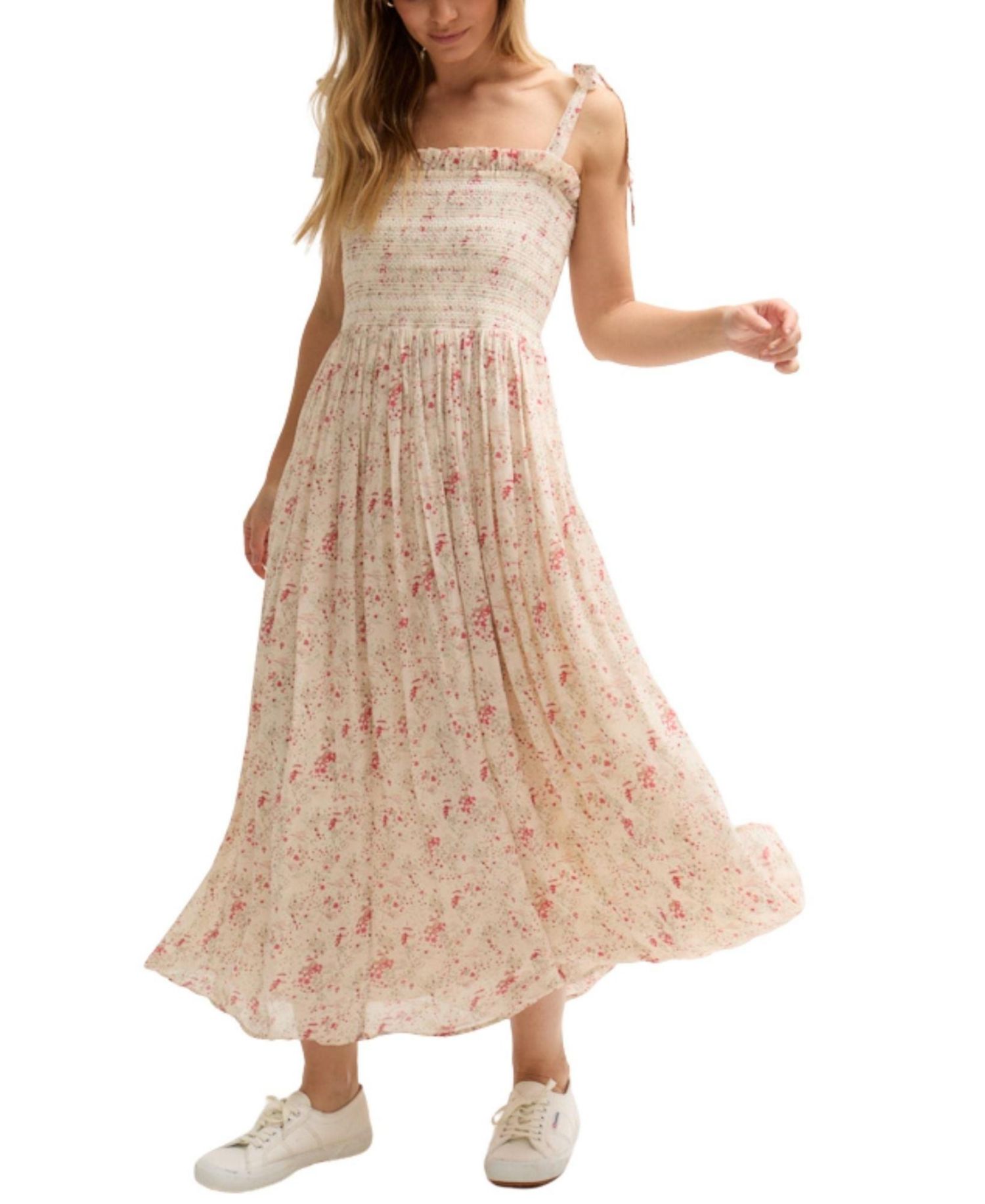Women's Annie Smocked Print Maxi Dress