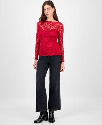 Women's Nataliya Long-Sleeve Lace Top