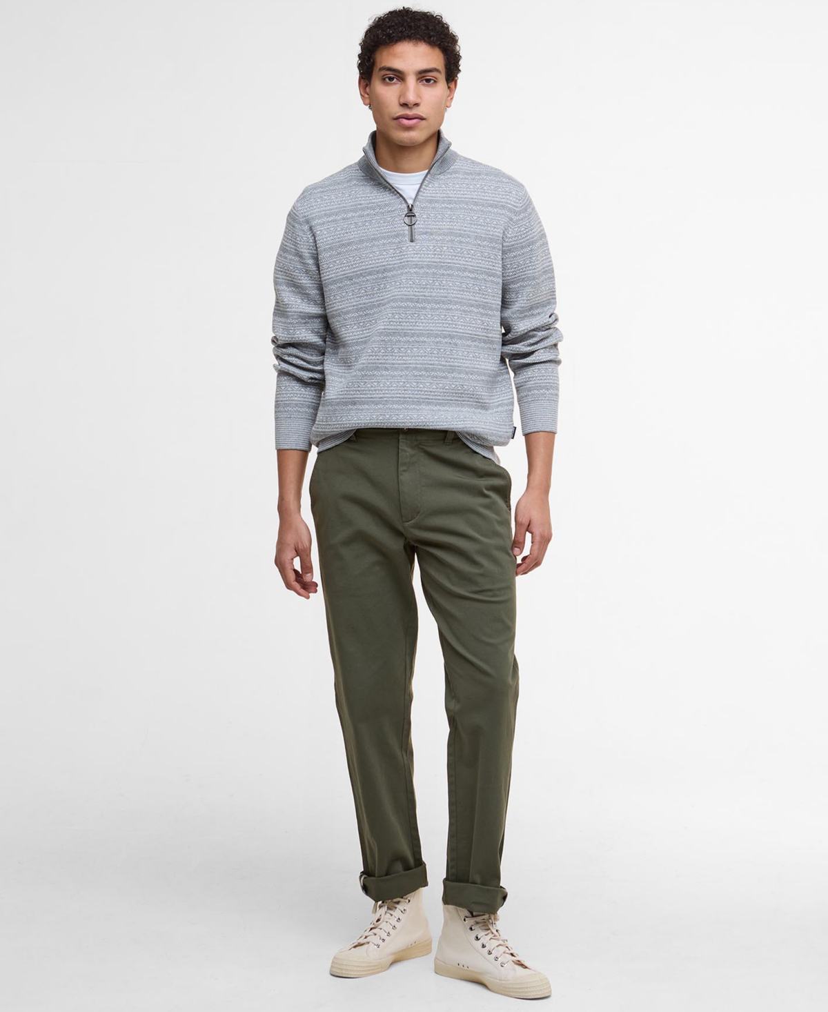 Barbour Men's Dartfield Quarter-Zip Pullover Sweater