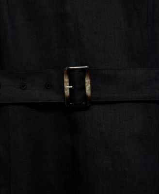 Women's Flared Linen Dress