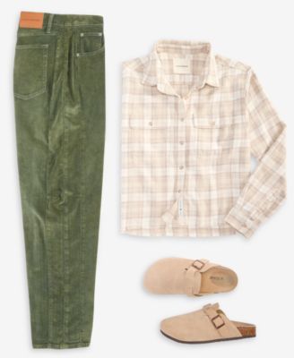 Women's Plaid Cotton Flannel Button-Front Shirt