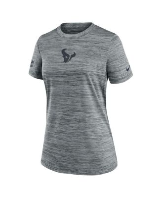 Women's Gray Houston Texans Sideline Velocity Performance T-Shirt