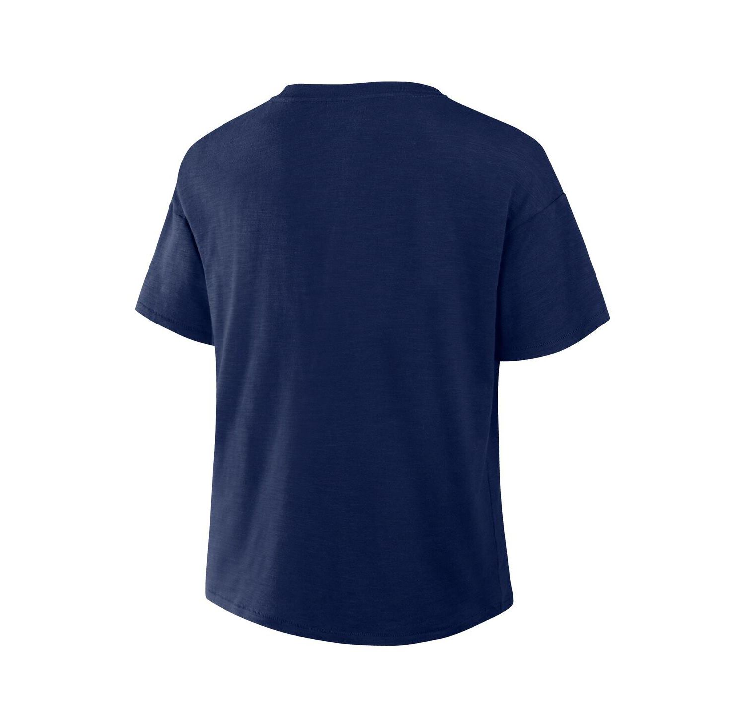 Women's Navy Houston Astros Fan Fave Stadium Slub Boxy T-Shirt