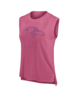 Women's Pink Baltimore Ravens Studio Embrace Tank Top