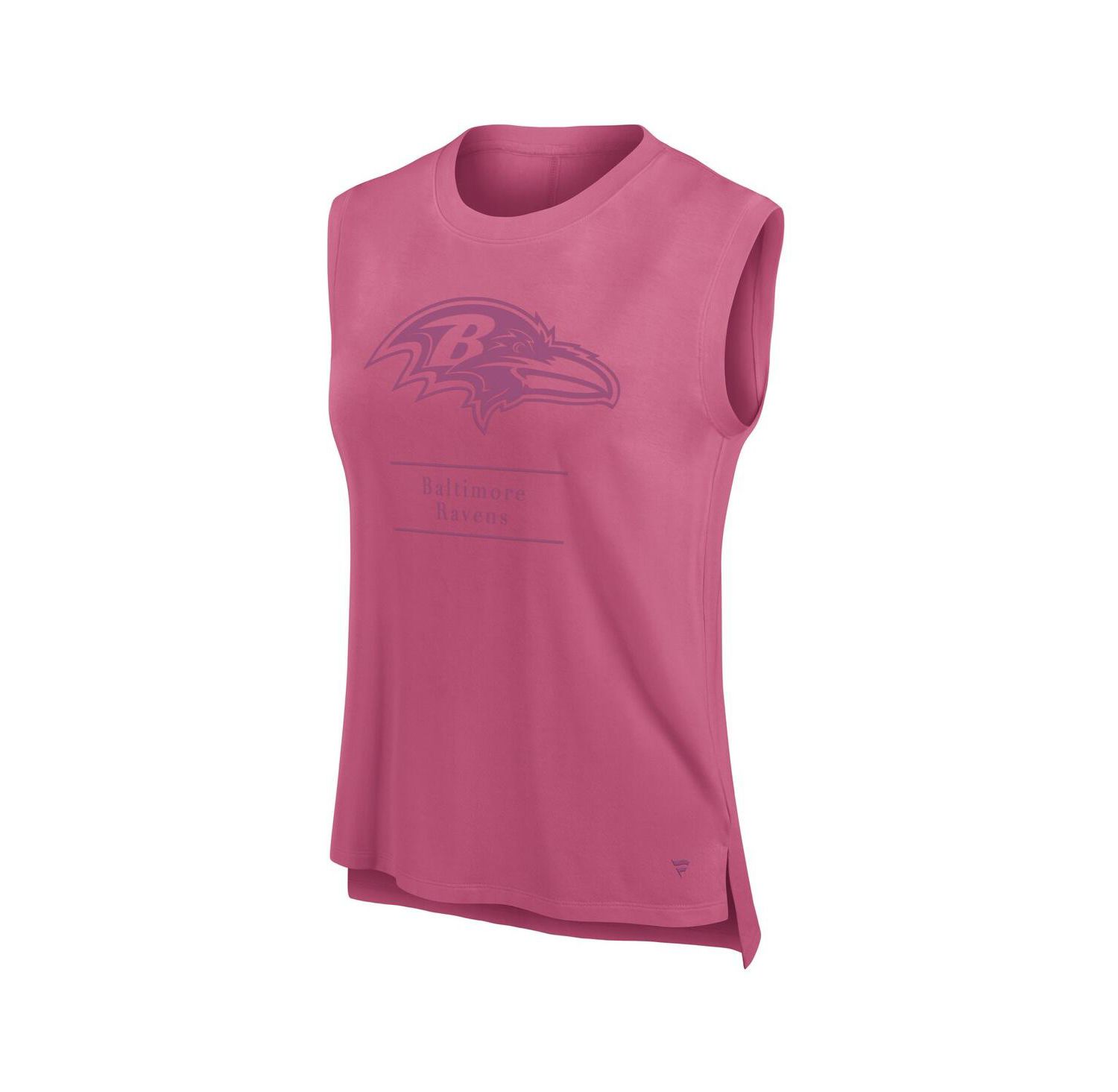 Women's Pink Baltimore Ravens Studio Embrace Tank Top