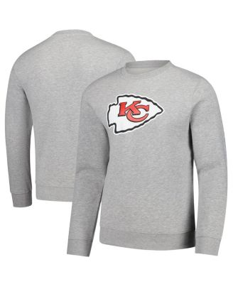 Fanatics - Men's Gray Kansas City Chiefs Fleece Pullover Sweatshirt