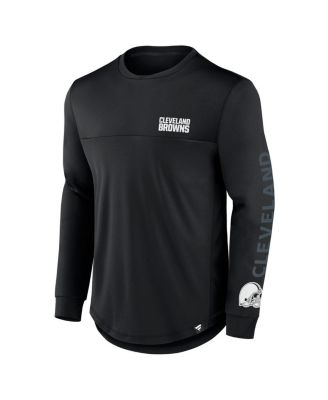 Men's Black Cleveland Browns Blackout Long Sleeve T-Shirt
