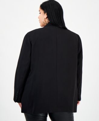 Trendy Plus Size Boyfriend Blazer, Macy's Exclusive