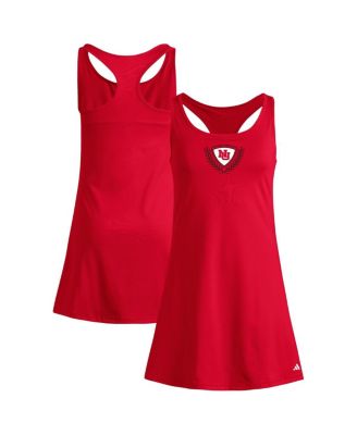 adidas - Women's Scarlet Nebraska Huskers Spring Fling Active Racerback Skort Dress