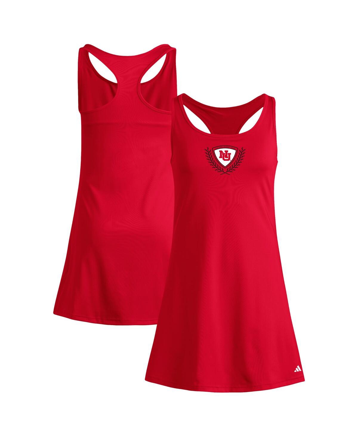 Women's Scarlet Nebraska Huskers Spring Fling Active Racerback Skort Dress - Scarlet