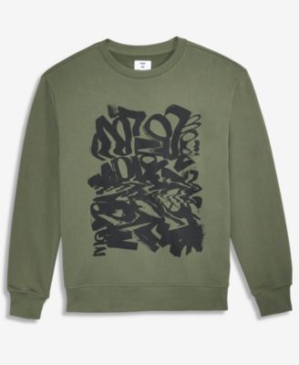 Men's Relaxed-Fit Scribble Graphic Sweatshirt, Macy's Exclusive