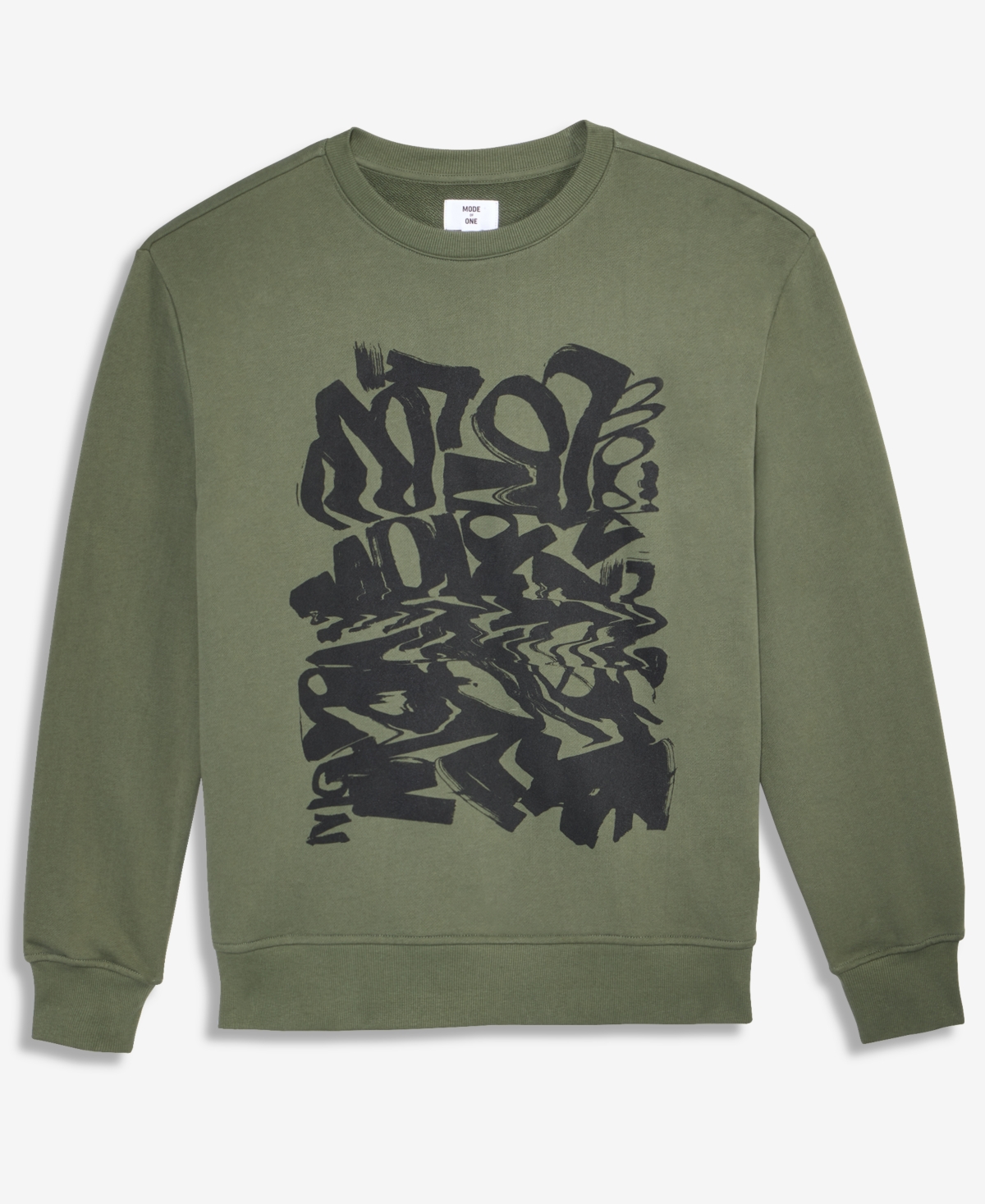 Mode of One Men's Relaxed-Fit Scribble Graphic Sweatshirt, Macy's Exclusive