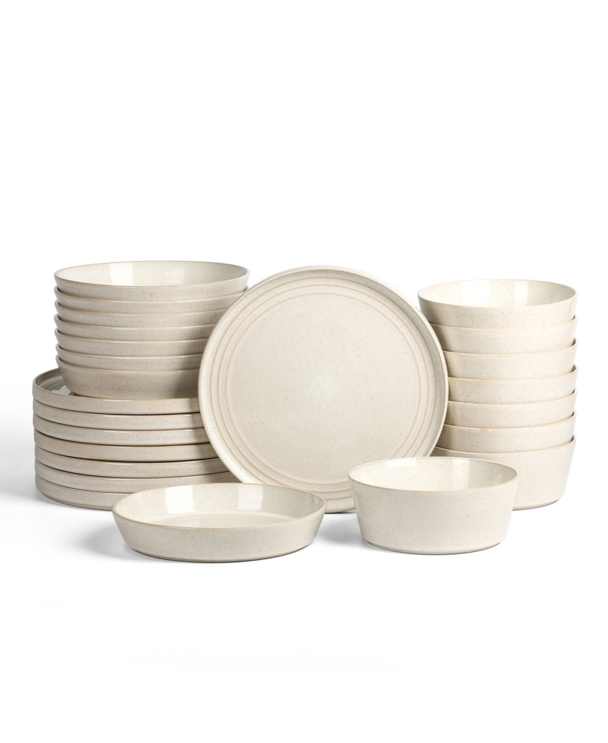 Claire 24 Pc. Dinnerware Set, Service for 8 - Green