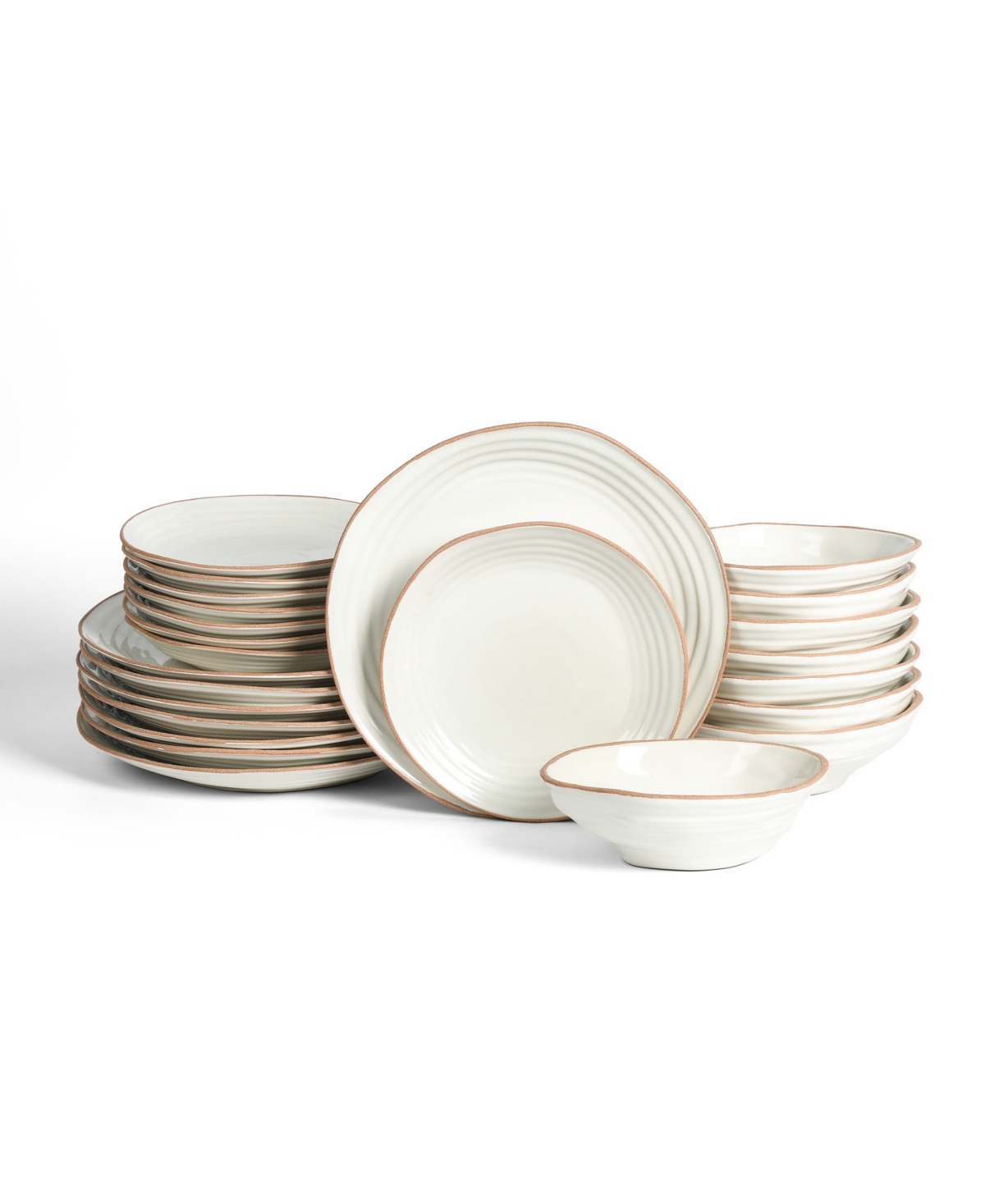 Nami 24 Pc. Dinnerware Set, Service for 8 - White