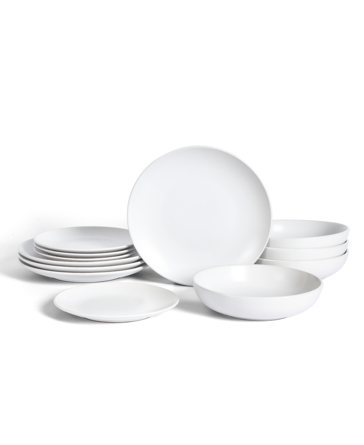Mia 12 Pc. Dinnerware Set, Service for 4 - White