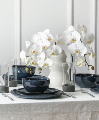 Mirella 16 Pc. Dinnerware & Glassware Set, Service for 4