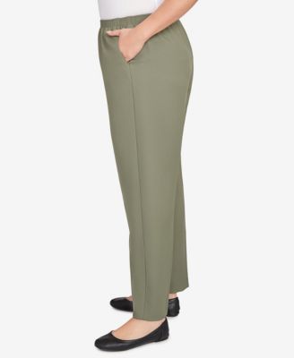 Plus Size Classic Poly Accord Medium Length Pants