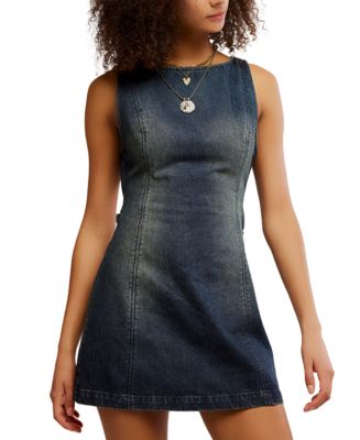 Free People Women's Atlas Cotton Denim Mini Dress