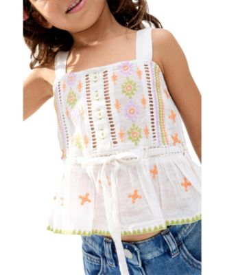 Penny Lace Insert All Over Embroidered Cami