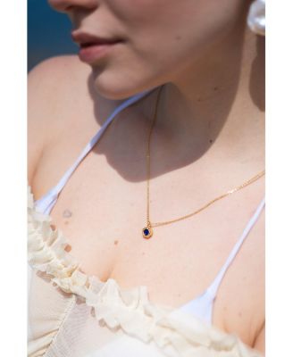 Skyler Molten Solitaire Cubic Zirconia Pendant Necklace