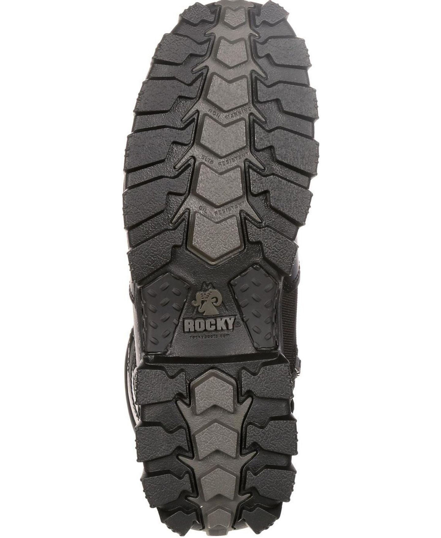 Мужские ботинки ROCKY Alpha Force Zipper Waterproof Public Service, цвет: Чёрный — фото 2