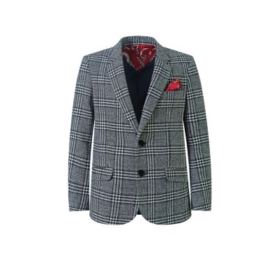 Little Boys Boys 4 6-7 Slim Fit Windowpane Blazers Sports Coat Jacket