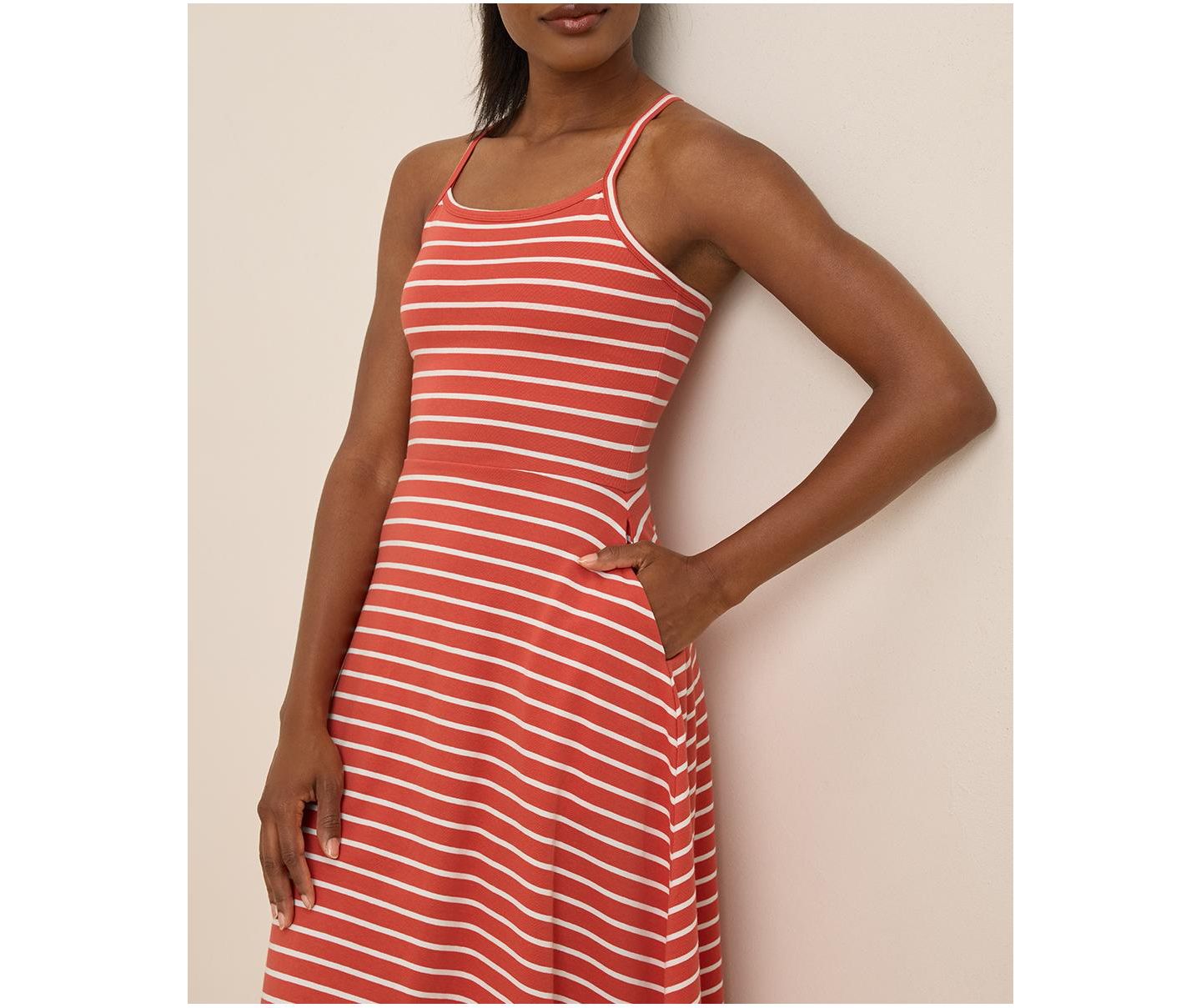 Женское платье Pact Fit & Flare Midi, цвет: Полосатый — фото 3