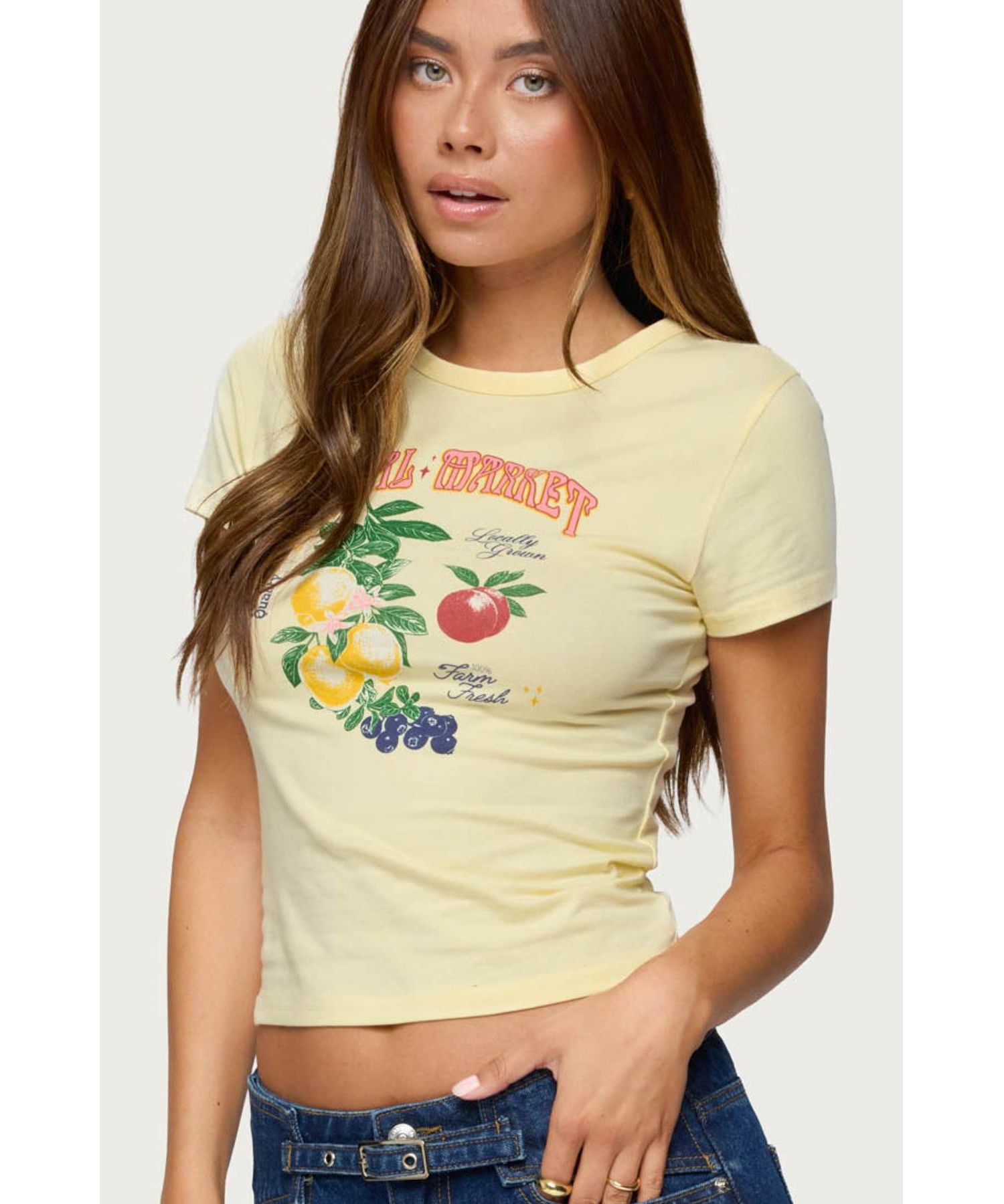 Women's Local Market Graphic T Shirt
