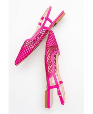 Brace Blue Mesh Flat Sandal (Women)