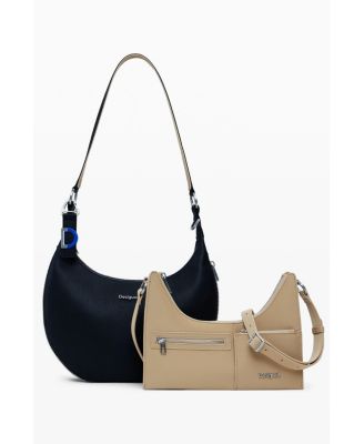 Women's Medium detachable two-tone bag