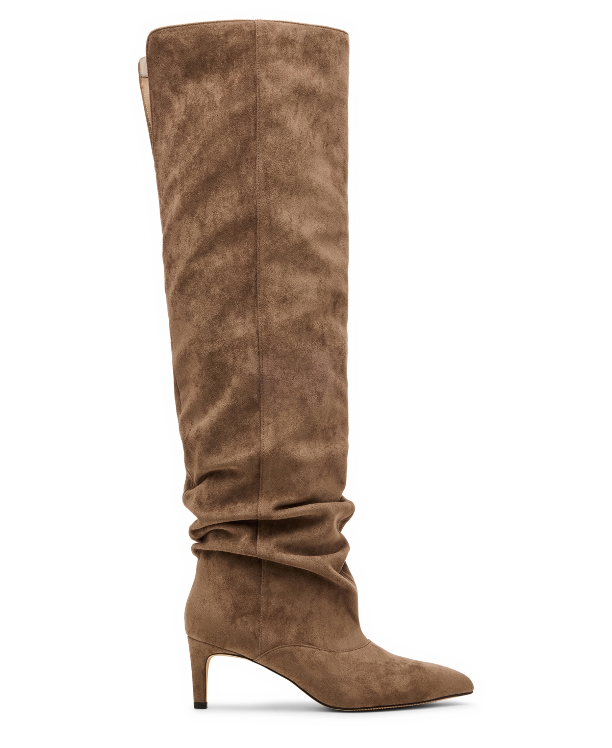 Madden Girl Womens Stassi Over The Knee Slouchy Stiletto Dress Boots Regular Wide Calf In Brown